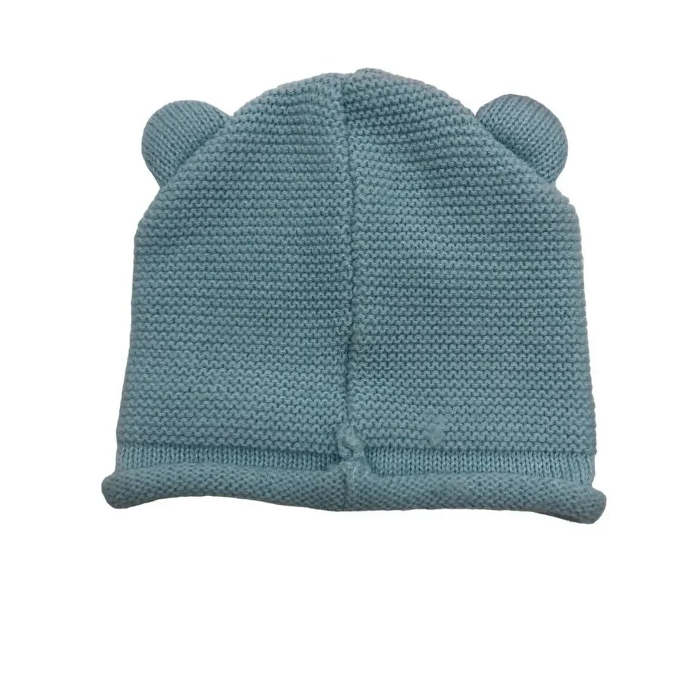 Baby Girls 0-9M 6-9M Knit Winter Hats BUNDLE Fuzzy Ears Cute Beret Animal Bear‎